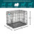 Mdwest Icrate клетка для транспортировки собак средних и малых пород, черная 2 двери - 61х38х48 см