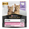 Изображение товара Pro Plan Delicate сухой корм для котят при чувствительном пищеварении с индейкой - 400 г