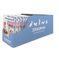 Зоогурман влажный корм для взрослых собак, с ягненком, языком и сердцем, в паучах - 85 г х 30 шт