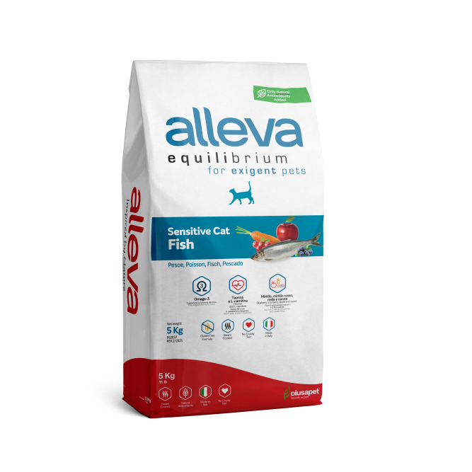 Alleva Equilibrium Sensitive Fish Adult Cat сухой корм для взрослых кошек с рыбой - 5 кг