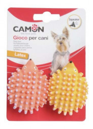 Camon игрушка для собак ежик из латекса с пищалкой, 2 шт