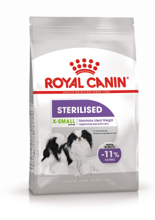 Royal Canin X-Small Sterilised Adult сухой корм с мясом птицы для стерилизованных взрослых собак миниатюрных пород от 10 месяцев - 500 г