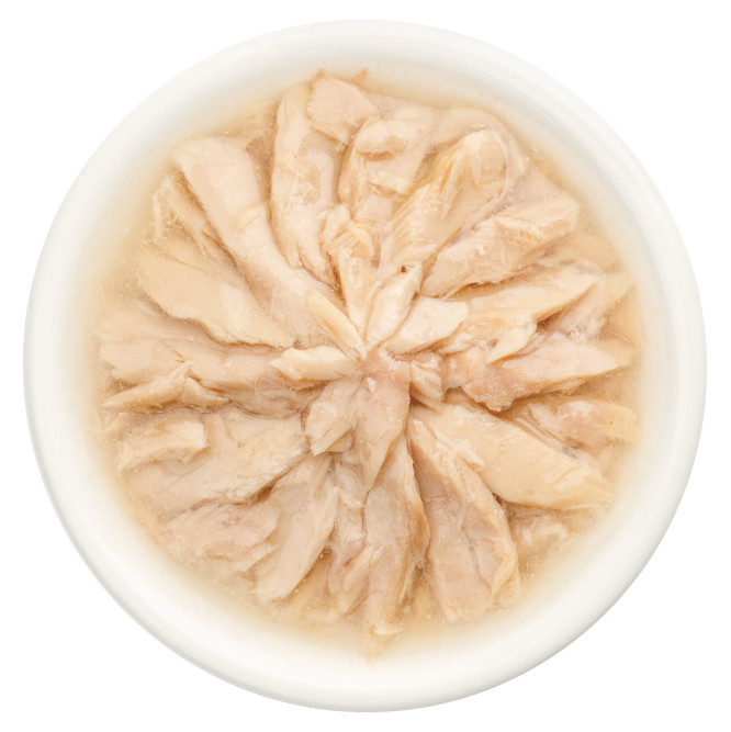 Деревенские лакомства Домашние обеды влажный корм для взрослых кошек с филейным тунцом в нежном желе, в паучах - 70 г х 12 шт