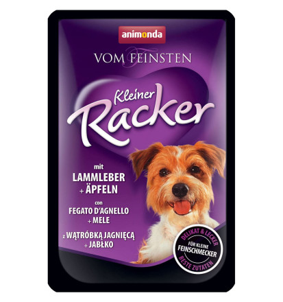 Animonda Vom Feinsten Kleiner Racker влажный корм для взрослых собак c печенью ягненка и яблоками в паучах - 85 г (16 шт в уп)