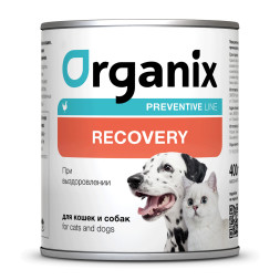 Organix Preventive Line Recovery диетические консервы для взрослых собак и кошек в период анаорексии, выздоровления и послеоперационного восстановления с курицей - 400 г x 9 шт
