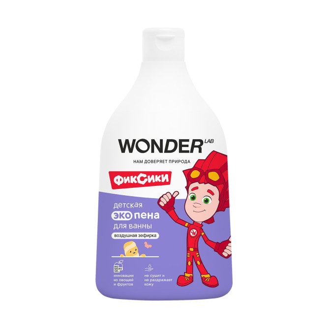 WONDER LAB детская экопена для ванны, воздушная зефирка - 540 мл
