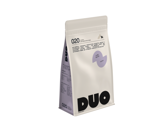 DUO Nutrition сухой полнорационный корм для щенков всех пород с ягненком и рисом - 8 кг