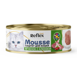 Reflex Gold влажный корм для стерилизованных кошек и кастрированных котов для профилактики МКБ, ягненок с клюквой, паштет - 100 г х 8 шт