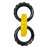 Tonka Игрушка кольца гибкие тройные желтый/черный 26,7 см