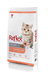 Reflex Kitten Food Chicken and Rice сухой корм для котят, с курицей и рисом - 15 кг