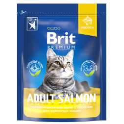 Brit Premium Cat Adult сухой корм для взрослых кошек с лососем - 400 г