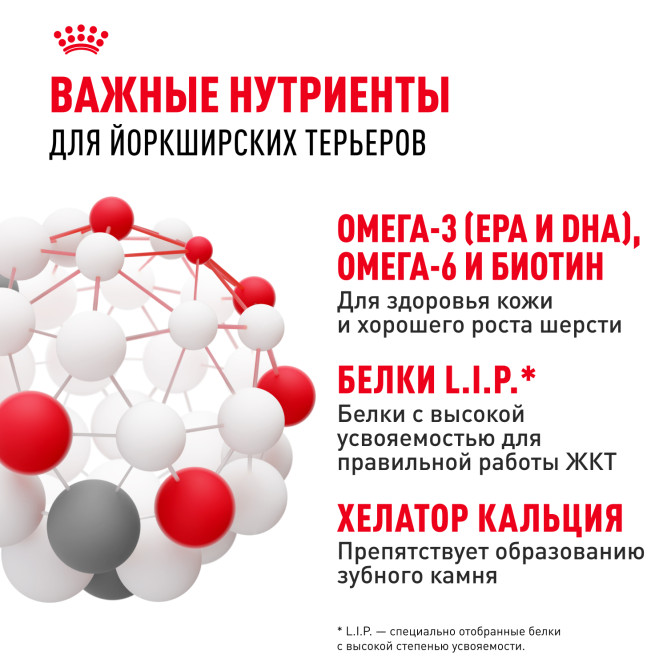 Royal Canin Yorkshire Terrier Adult для собак породы йоркширский терьер в возрасте от 10 месяцев - 1,5 кг