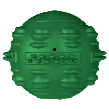 Mr.Kranch игрушка для собак Мяч с ароматом курицы, зеленый, 8 см