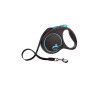 Изображение товара Flexi Black Design tape L поводок-рулетка для собак, голубая 5 м, до 50 кг
