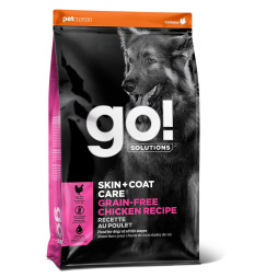 GO! Skin + Coat GF Chicken сухой беззерновой корм для собак всех возрастов с цельной курицей - 1,59 кг