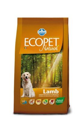 Farmina Ecopet Natural Lamb сухой корм для взрослых собак всех пород с ягненком - 2,5 кг