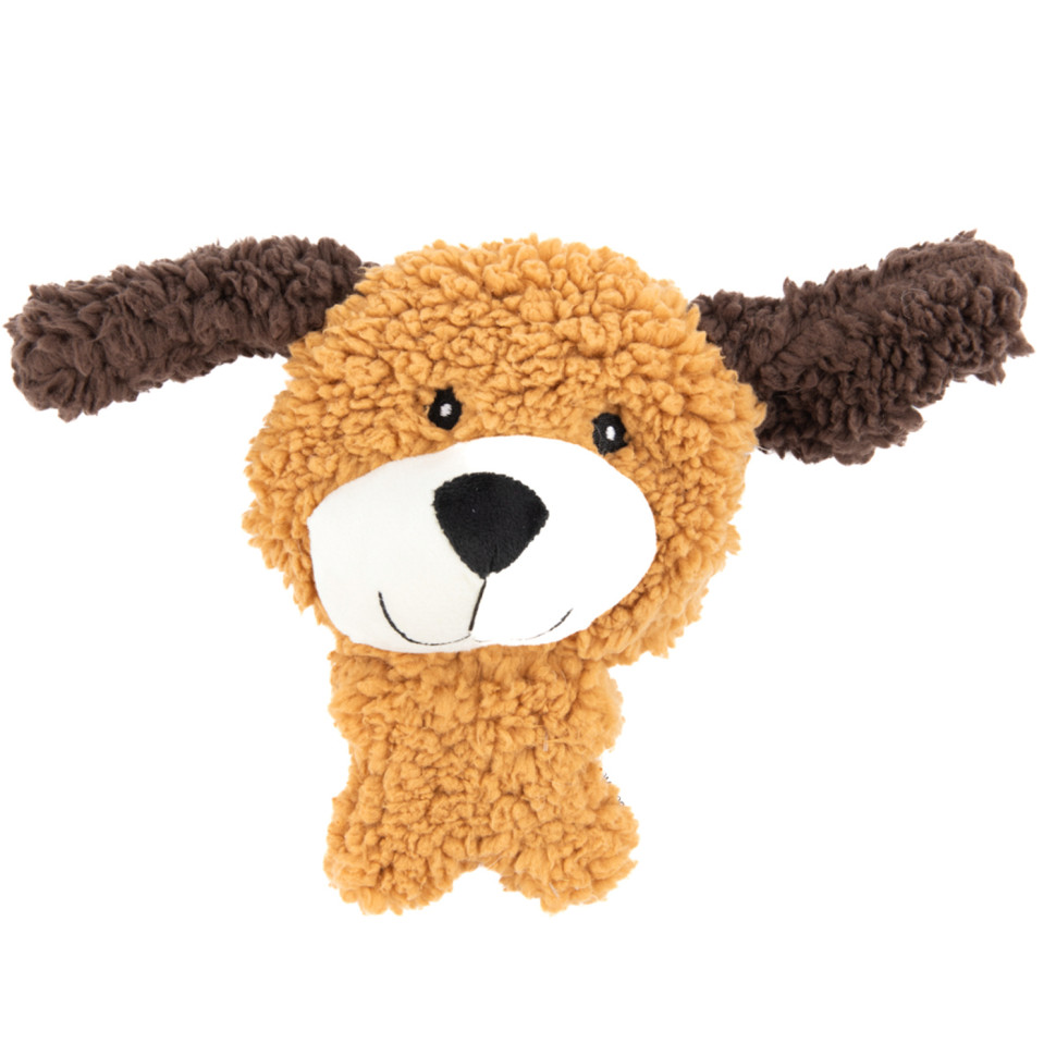 AROMADOG Rescue игрушка для собак Собачка BIG HEAD, 18 см, с пищалкой, рыжая (MPG458756)