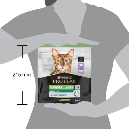 Pro Plan Cat Adult Sterilised сухой корм для стерилизованных кошек с индейкой - 400 г