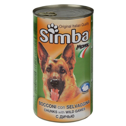 Simba Dog консервы для собак кусочки дичь 1,2 кг х 12
