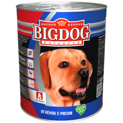 Зоогурман Big Dog Grain line влажный корм для взрослых собак всех пород, с ягненком и рисом - 850 г x 9 шт