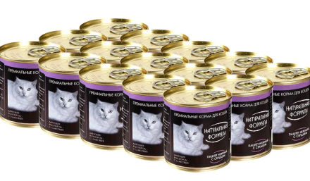 Натуральная формула влажный корм для кошек нежный паштет с сердцем, в консервах - 250 г х 15 шт