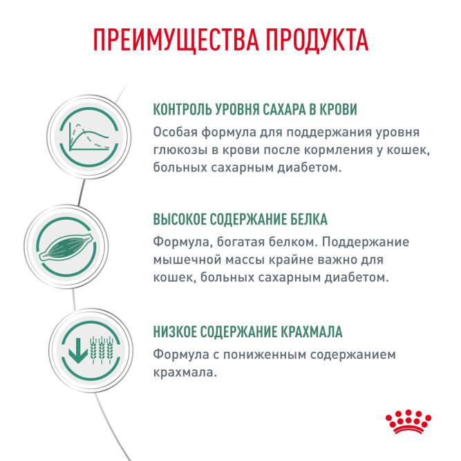 Royal Canin Diabetic сухой диетический корм для взрослых кошек при сахарном диабете - 350 г
