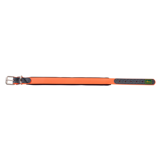 Hunter Convenience Comfort 40 ошейник для собак 27-35 см/2 см, биотановый, мягкая горловина, оранжевый неон