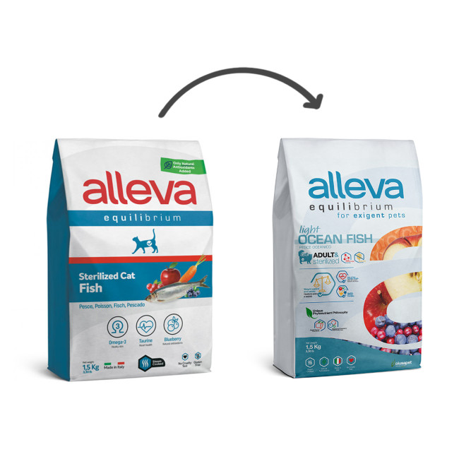 Alleva Equilibrium Sterilized Fish сухой корм для стерилизованных кошек рыба - 1,5 кг