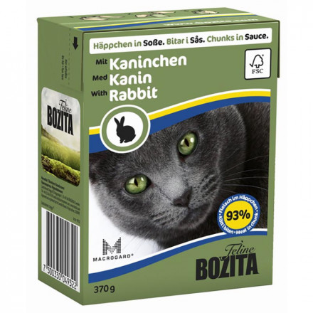 Bozita кусочки в соусе со вкусом кролика для кошек - 370 г