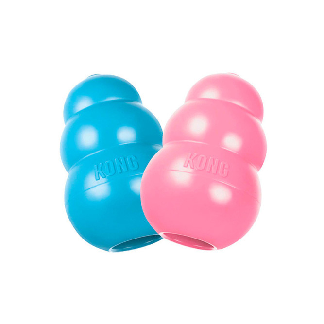 Kong Puppy M игрушка для щенков классик 8х5 см средняя, цвета в ассортименте
