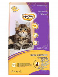 Мнямс Kitten сухой корм для котят с индейкой - 1,5 кг