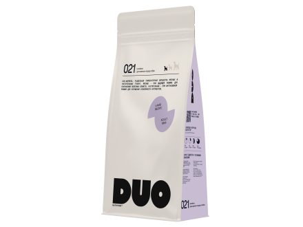 DUO Nutrition сухой полнорационный корм для взрослых собак мелких пород с ягненком и рисом - 10 кг