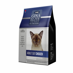 Gina Elite Cat Chicken сухой корм для взрослых кошек с курицей - 1 кг