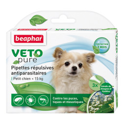 Beaphar Bio Stop On капли для собак мелких пород от блох, клещей и комаров - 3 пипетки