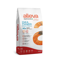 Alleva Natural Dog Adult Fish&amp;Pumpkin Mini/Medium сухой корм для взрослых собак мелких и средних пород с рыбой и тыквой - 5 кг