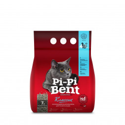 Pi-Pi Bent Classic комкующийся наполнитель из бентонитовой глины для кошек - (7 л) 3 кг