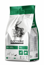 Doctrine сухой беззерновой корм для взрослых собак мелких пород с телятиной и олениной - 800 г