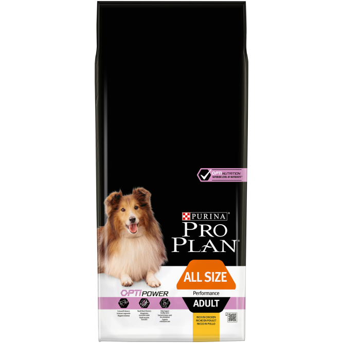 Pro Plan Adult Performance сухой корм для активных и рабочих взрослых собак с курицей и рисом - 14 кг