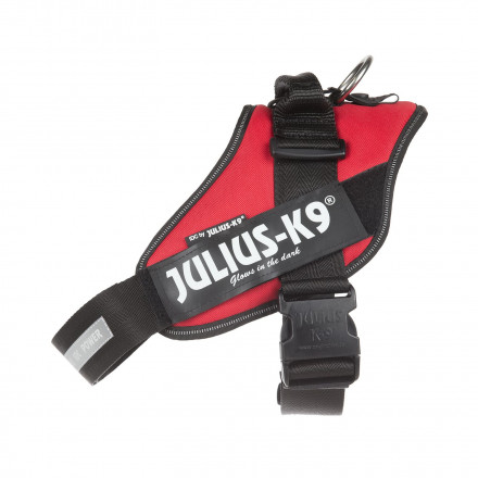 Julius-K9 шлейка для собак IDC-Powerharness 0, 58-76 см/ 14-25 кг, красная