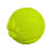 Mr.Kranch игрушка для собак Мяч с лапкой, неоново-желтый, 8 см