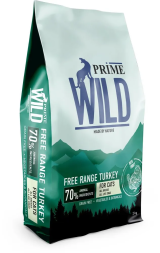 Prime Wild GF Free Range сухой беззерновой корм для взрослых кошек и котят, с индейкой - 2 кг