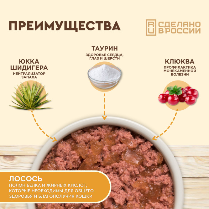 Chester влажный корм для взрослых стерилизованных кошек, кусочки в желе, с лососем, в ламистерах - 100 г х 16 шт