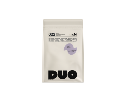 DUO Nutrition сухой полнорационный корм для взрослых собак средних и крупных пород с ягненком и рисом - 1 кг