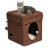 MidWest домик-лежанка для кошек Currious Cat Cube складной 38,4х38,4х42 см