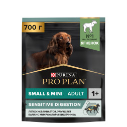 Pro Plan Adult Small&amp;Mini Sensitive Digestion сухой корм для собак мелких пород с чувствительным пищеварением с ягненком и рисом - 700 гр