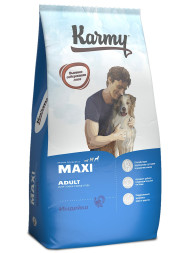 Karmy Maxi Adult сухой корм для взрослых собак крупных пород с индейкой - 14 кг