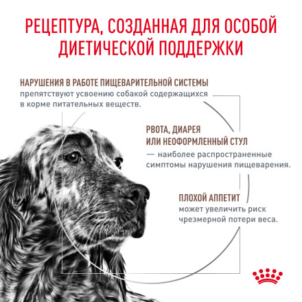 Royal Canin Gastrointestinal сухой диетический корм для взрослых собак при нарушении пищеварения - 15 кг