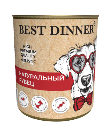 Best Dinner High Premium консервы для собак с натуральным рубцом - 340 г х 12 шт