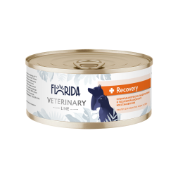 Florida Veterinary Recovery влажный диетический корм для взрослых кошек и собак всех пород в период анорексии, выздоровления и послеоперационного восстановления, в консервах - 100 г х 12 шт