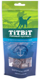 TiTBiT лакомство для собак кубики из лосося - 75 г